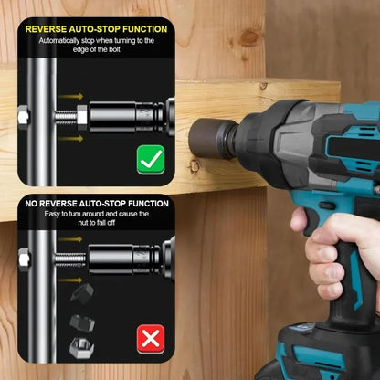 3100N.M High Torque Brushless Electric Impact Wrench 3/4 Inch Cordless Electric Wrench Power Tools for Makita 18V Battery power tools