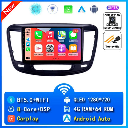 For Chrysler 200 200C 2015 - 2019 Android 14 Radio Video Player Car Autoradio Multimedia Screen Stereo Carplay Navigation