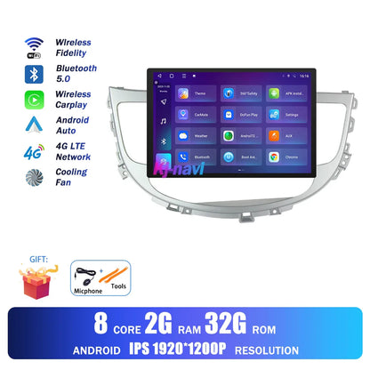 13.1Inch Android Auto Car Radio For Hyundai Rohens Genesis 2008 - 2013 Multimedia Player GPS Navigation BT Carplay 4G Wifi