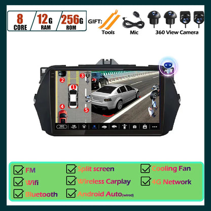 Android OS Car Radio Touch Screen For Suzuki Alivio Ciaz 2014 2015 - 2019 Multimedia Player Navigation GPS Carplay Tools 8Core