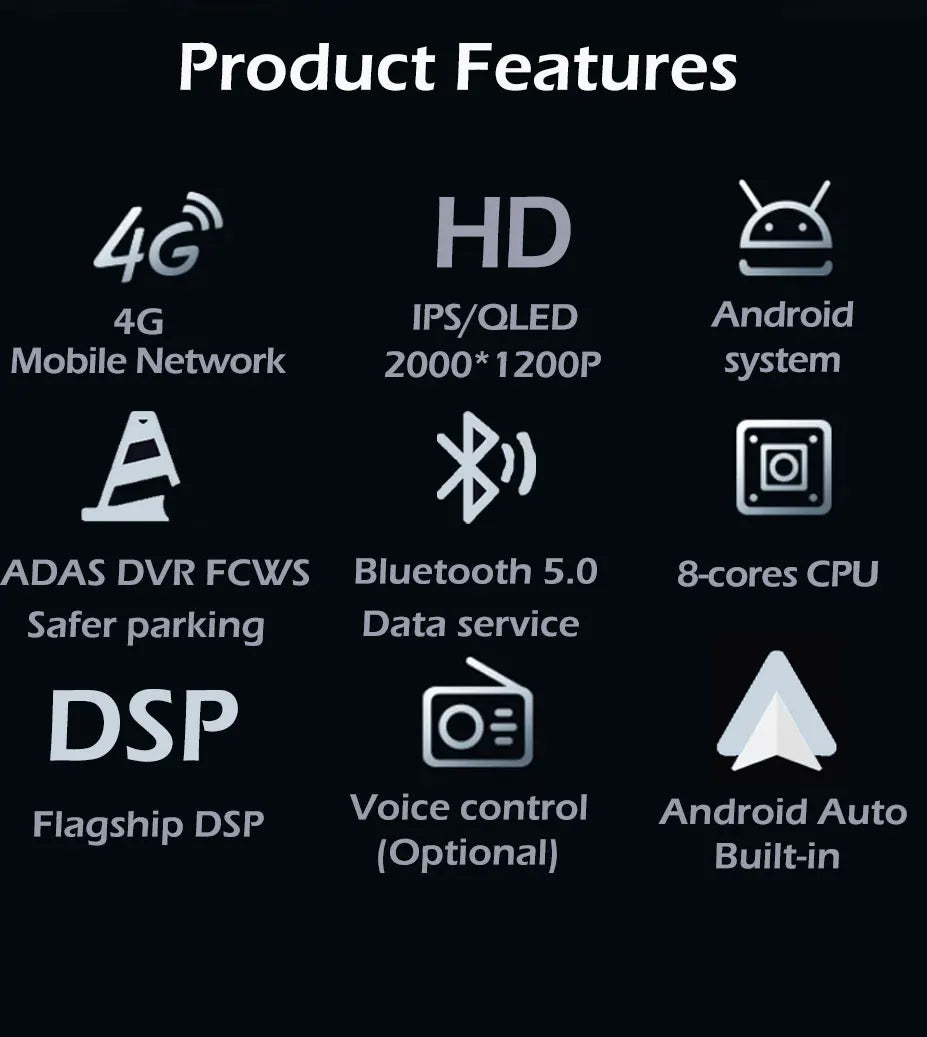 for Chrysler Voyager RG RS Town & Country RS 2000 - 2007 Android Auto Carplay Car Radio Multimedia Player GPS Navi DSP Stereo