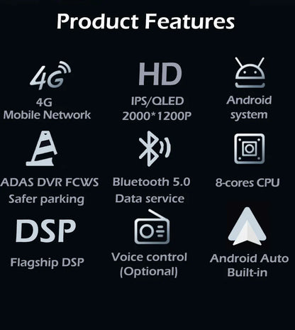 for Chrysler Voyager RG RS Town & Country RS 2000 - 2007 Android Auto Carplay Car Radio Multimedia Player GPS Navi DSP Stereo
