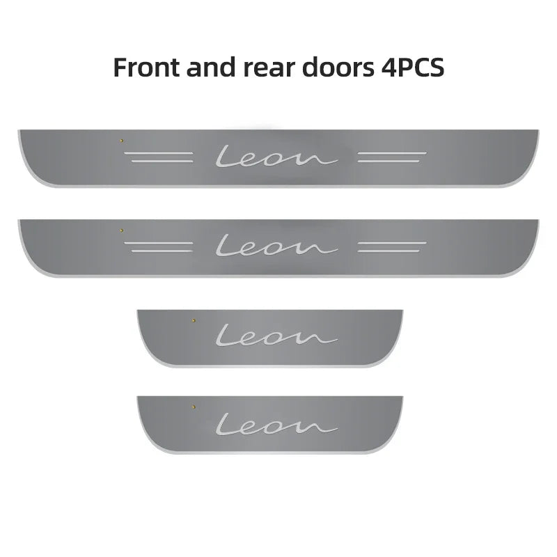 Luz ambiental de color para el umbral de la puerta del SEAT leon 5f FR mk2 mk3 accesorio protector del umbral de la puerta