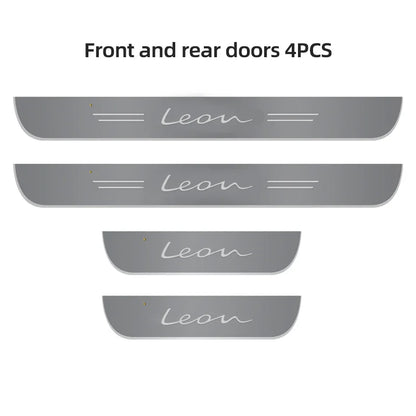 Luz ambiental de color para el umbral de la puerta del SEAT leon 5f FR mk2 mk3 accesorio protector del umbral de la puerta
