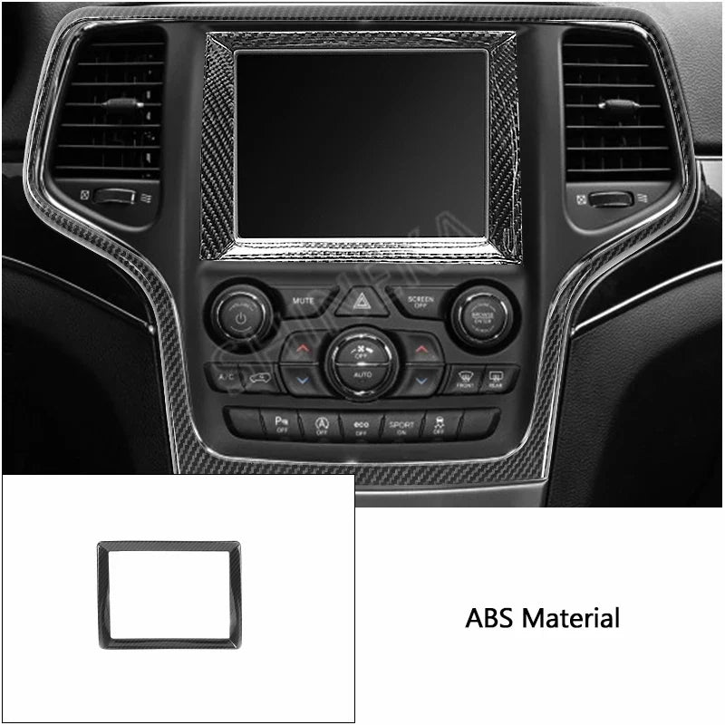SHINEKA Carbon Fiber Grain Interior Decoration Cover for Jeep Grand Cherokee 2011 2012 2013 2014 2015 2016 2017 2018 2019 2020