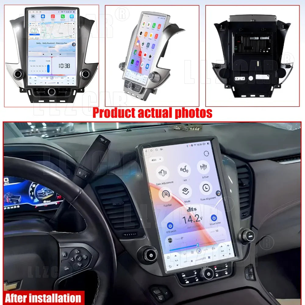 14.5 Inch Vertical 2K Screen For GMC Yukon / Chevroler Tahoe Suburban2014-2020 Car Android 13 Radio Head unit Multimedia Carplay