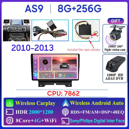 Car Radio Carplay For Land Rover Range Sport 2005 2006 2007 2008 2009  Multimedia Player GPS Navigation Android Auto 5G Wifi