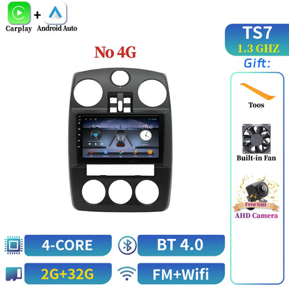 Car Radio Android 14 Multimedia Wireless BT Carplay For Chrysler PT Cruiser 2007-2009 Head Unit 7862S 8G 256G 2K QLED Screen
