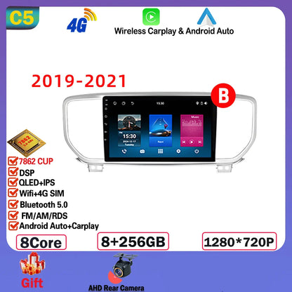 Android  For KIA Sportage 4 2016-2018 2019-2021 Multimedia Video Player Navigation GPS Stereo Wireless Carplay DSP WIFI NO 2DIN