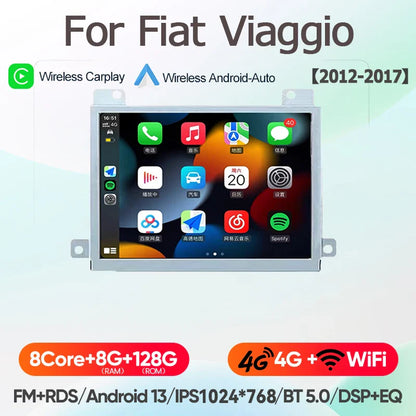 For Fiat Viaggio/Ottimo Dodge Dart 2012~2017 8Core Carplay Android13 Radio Car GPS Multimedia Player Stereo Screen Audio Navigat