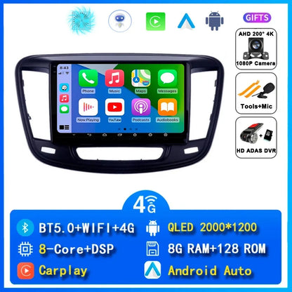 For Chrysler 200 200C 2015 - 2019 Android 14 Radio Video Player Car Autoradio Multimedia Screen Stereo Carplay Navigation