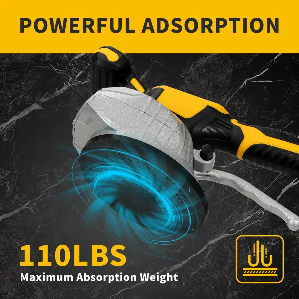 Cordless Tile Vibration Leveling Machine Portable 20V Battery Powered Tool Suction Cup 110LBS 8 Adjustable Speed Digital Display power tools
