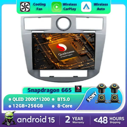 Android 15 Car Radio For Chrysler Sebring 3 JS Cirrus 2007 - 2010 GPS NAVI Multimedia Stereo Video Player 4G LTE 5G WIFI QLED BT