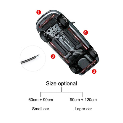 SEAMETAL Car Chassis Light Color Flow Atmosphere Light Waterproof APP Control Underbody Light LED Flexible Underglow Light Strip