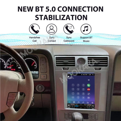 9.7" T-Style Radio For Lincoln Navigator 2005-2013 Android 14 8+256GB Vertical Screen Car Stereo Navigation GPS/DSP/CarPlay Unit