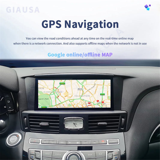 256GB Car Radio Head Unit For Infiniti Q70 Q70L M25 M35 M37 M56 2013-2018 Android 13.0 Auto Stereo Carplay GPS Navigation Player