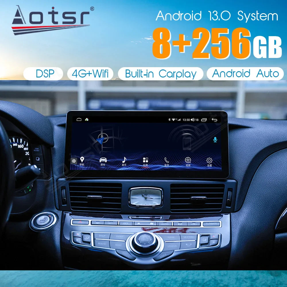 13.1 inch For Nissan Infiniti Q70 Q70L M25 M35 M37 M56 2013-2019 Android 13 Car Radio AutoRadio Stereo GPS Navi DVD Player Unit