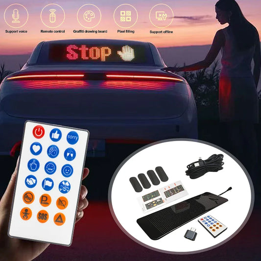 1/2PCS Demon Eyes Car Soft Screen LED Pixel Panel Light DIY Programmable Flexible Decoraive Light For Car Truck Board Windshield