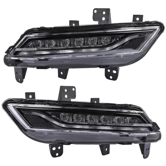 AP03 2Pcs Front RH & LH LED Fog Light Lamp Assembly FO2592242 for 2013-2016 Lincoln MKZ