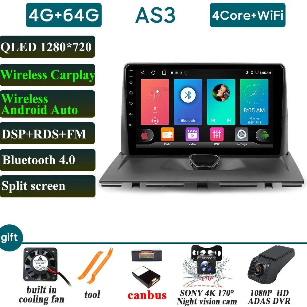Car Radio Carplay For Peugeot Expert 2 For Citroen Jumpy For Fiat Scudo For Toyota Proace 2007-2017 Navigation GPS Android Auto