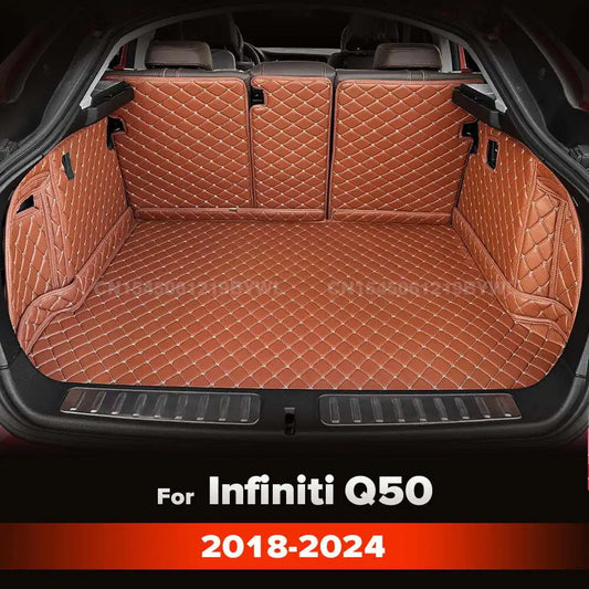 For Infiniti QX50 2018-2024 23 22 21 20 19 Auto Full Coverage Trunk Mat Car Protective Pad Cargo Liner Interior Accessories