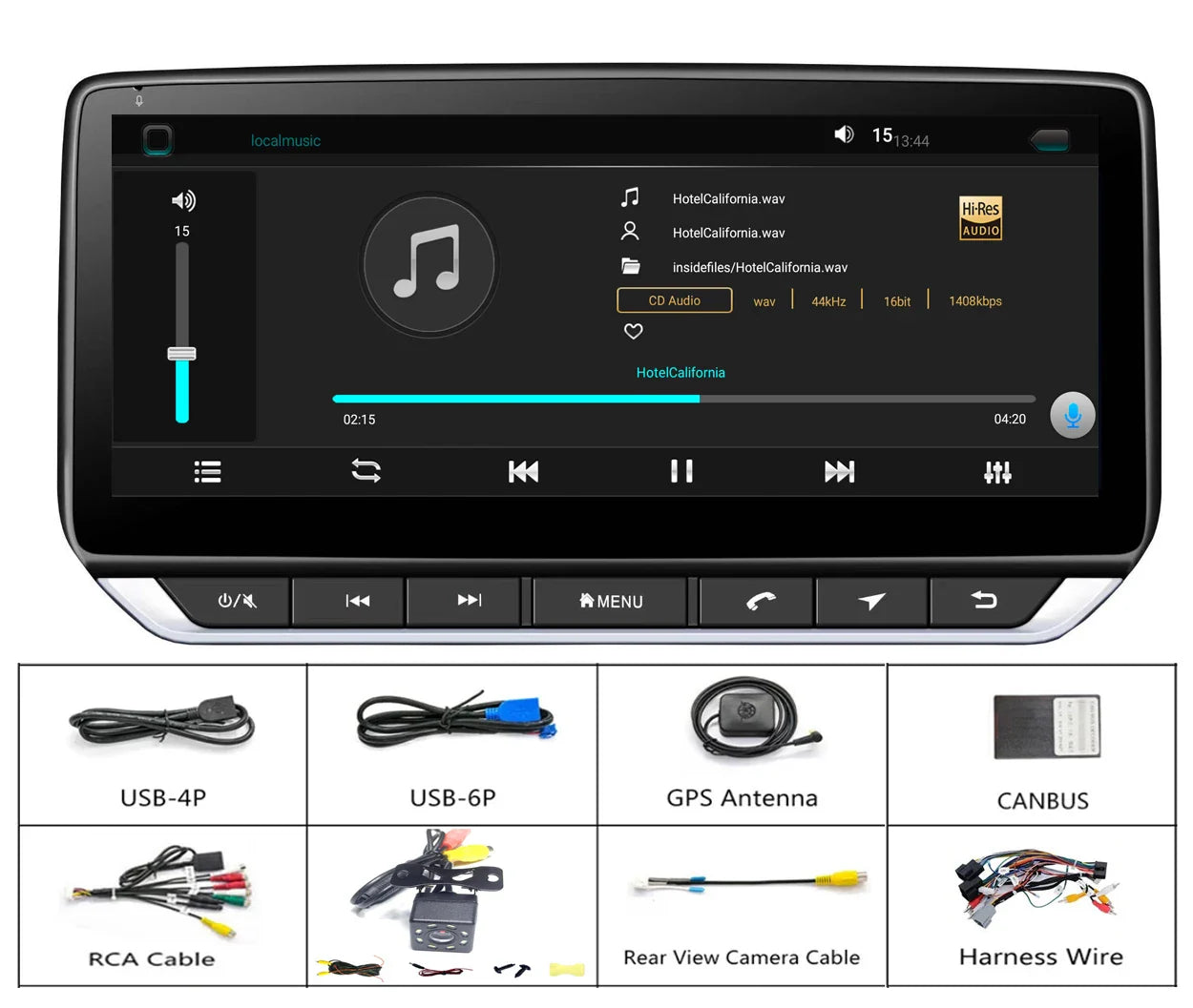 Topdisplay 10.25" QLED Touchscreen Car Radio for GMC Sierra Yukon Acadia 2007-2013 8-Core CPU CarPlay Android Auto Screen