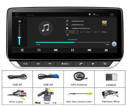 Topdisplay 10.25" QLED Touchscreen Car Radio for GMC Sierra Yukon Acadia 2007-2013 8-Core CPU CarPlay Android Auto Screen