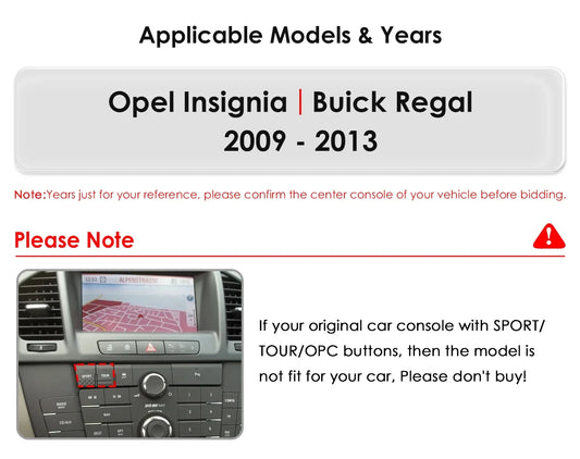 Carplay Android 13 Auto Car radio For Opel Insignia Buick Regal 2009-2013 Tesla multimedia player 9.7"7862 Head Unit GPS Stereo