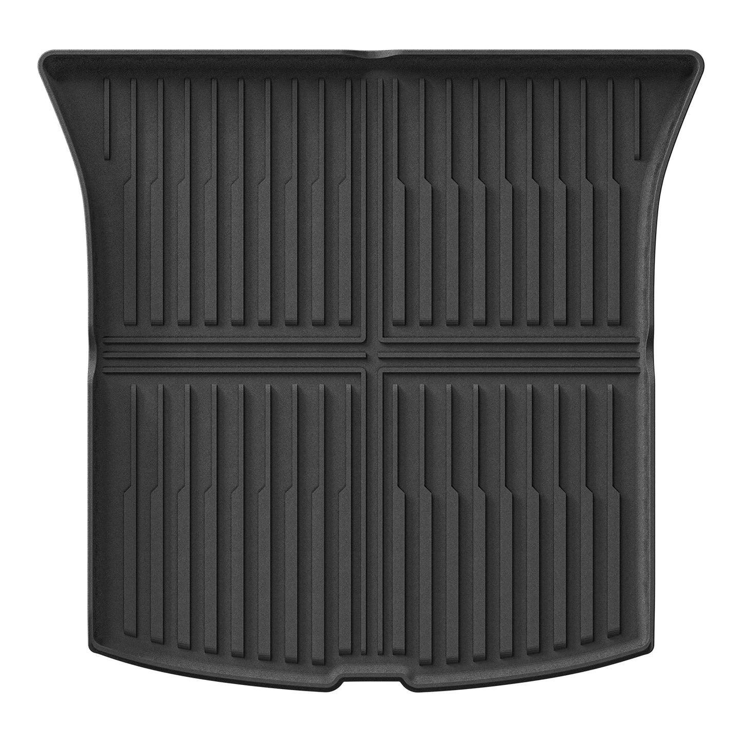 LUCKEASY for New Tesla Model Y 5seats Launch 2025+ Juniper TPE Floor Mats Cargo Liner Trunk Mats Backrest Pad Protection Black