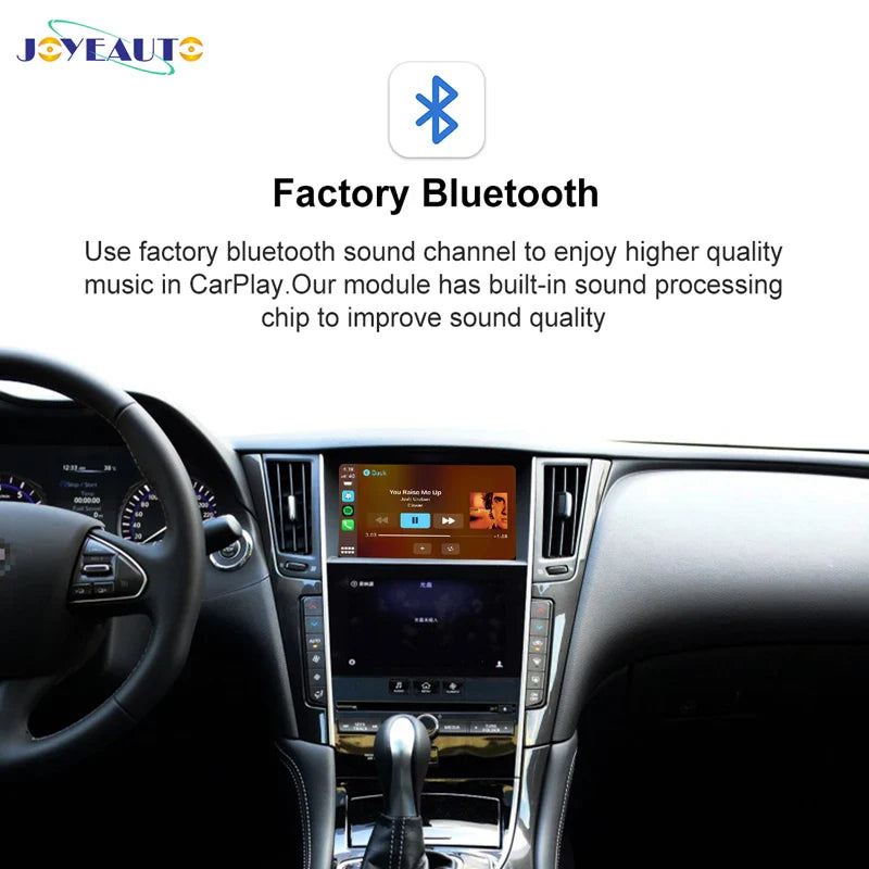JoyeAuto for Infiniti 2015-2019 Q50 Q60 Q70 Q50L QX50 Wireless Apple CarPlay Android Auto Retrofit Mirror-Link AirPlay  YouTube