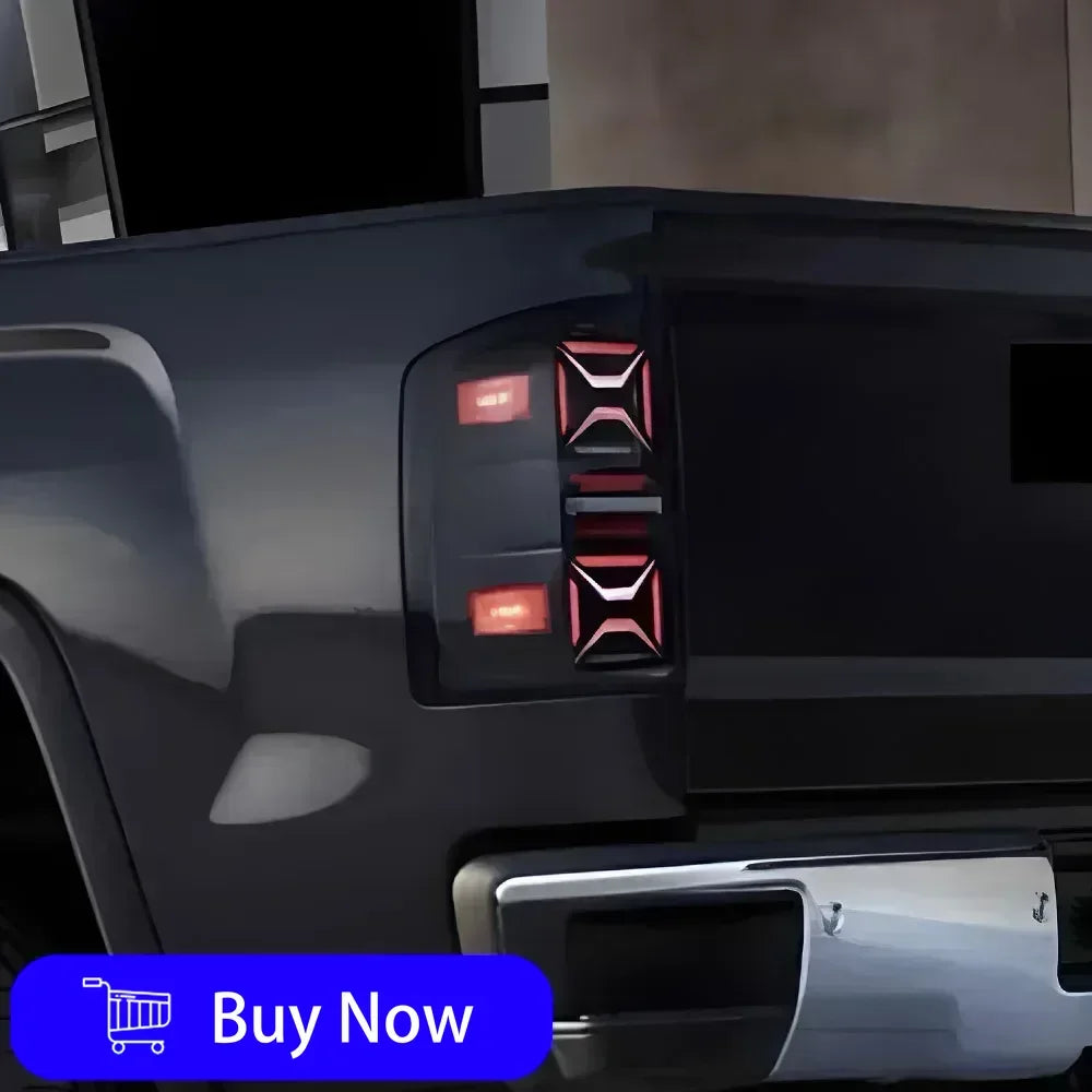 LED Car Taillights Assembly For GMC Sierra 2014-2018 Upgrade Highlight Flashing Signal Light Plug and Play Tools Accessories