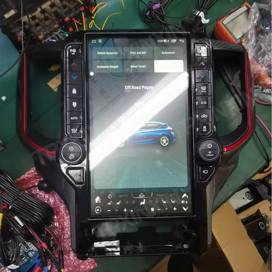 Android 13 Car Multimedia Radio Vertical Screen GPS Navigation For Dodge RAM 2018-2022 Car Radio Auto Stereo 4G WiFi Head Unit