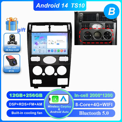 Android 14 Radio Stereo For Ford Mondeo MK 3 2000 2001 2002 2003 2004 2005-2007 Auto Multimedia Player GPS Navigation Bluetooth