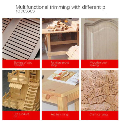 Electric woodworking trimmer 110V slotting machine woodworking engraving machine opening machine electric tools power tools