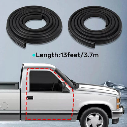 Artudatech Door Window Weatherstrip Seals Set Kit For Chevy GMC C10 K10 1982-1991 Car Accessories