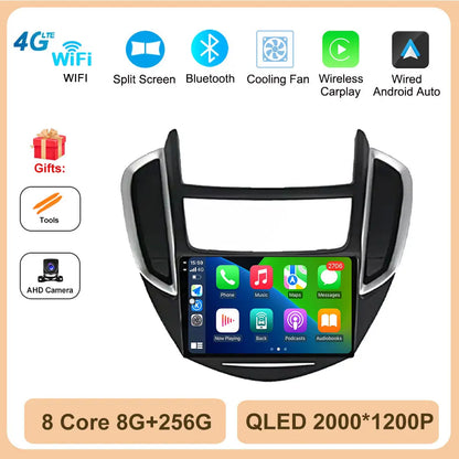 Android OS Car Radio Multimedia Stereo Player WiFi GPS Navigation Video For Chevrolet TRAX 2014 - 2016 Wireless Carplay 4G