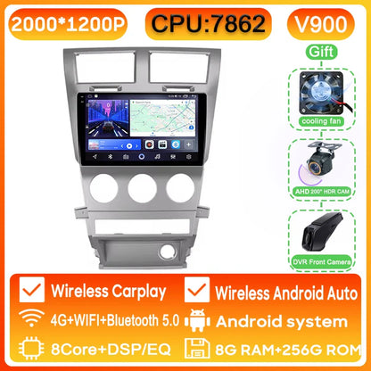 Car Radio Carplay For Dodge Avenger JS 2007 - 2010 For Dodge Nitro 2006 - 2011 Navigation GPS Android Auto Multimedia Player BT