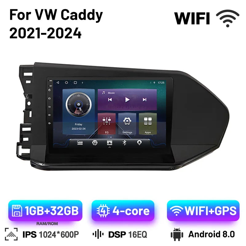 Android 13 Car Radio For VW caddy 2021-2024 Head Unit Carplay Radio Navigation Multimedia Screen Auto carplay Cam Dash 7862CPU