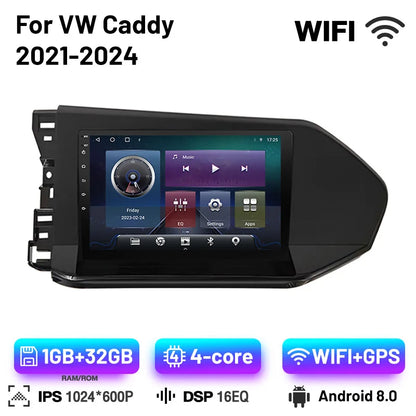 Android 13 Car Radio For VW caddy 2021-2024 Head Unit Carplay Radio Navigation Multimedia Screen Auto carplay Cam Dash 7862CPU