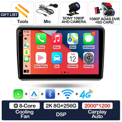 Android 15 Car Radio For Dodge Dart 2012 - 2016 BT Head Unit 4G WIFI Qualcomm GPS NAVI 2DIN Multimedia Video Player QLED LTE 5G