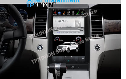 Qualcomm Tesla Carplay Android Car Radio 2 Din Stereo Receiver For Ford Taurus 2010-2013 2014 2015 2016 2017 2018 GPS Unit Audio