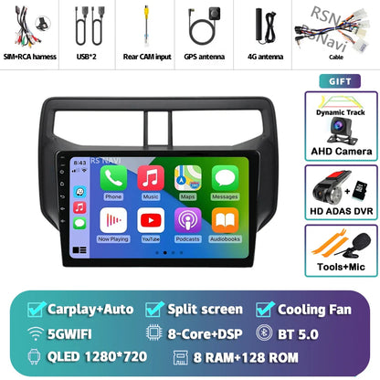 Android 14 Carplay Auto 2K Screen Car Radio BT Multimedia Player For Toyota Rush 2017 - 2020 Autoradio GPS Stereo 2din Head Unit