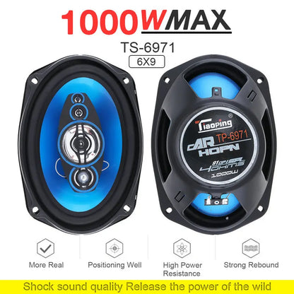 4/5/6/6*9Inch Car Speakers HiFi Coaxial Subwoofer Universal Automotive Audio Music Full Range Frequency Car Stereo Speaker 1Pair