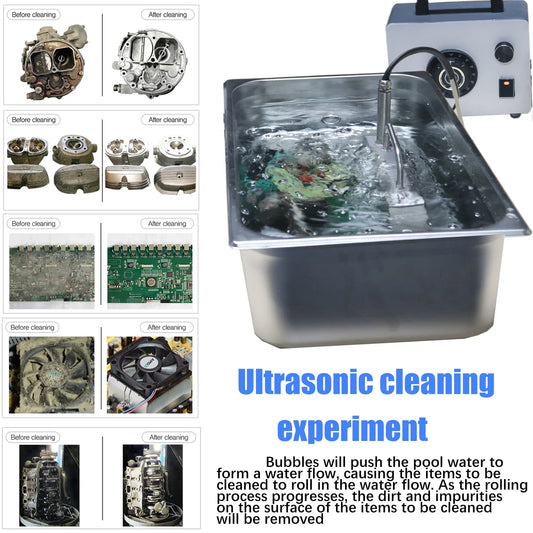 Ultrasonic Cleaner 316 Stainless Steel,3 Cleaning Mode,6L 10L 30L Portable Washing Machine,Ultraso