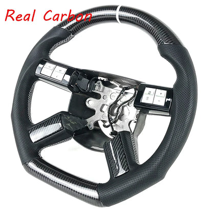 For Dodge Chrysler 300C 2007 2008 2009 2010 2011 2012 Challenger Steering Wheel Carbon Fiber Steering Wheel can Customized