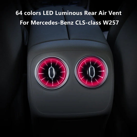 CLS W257 Glowing Rear Air Vent Turbine Ambient Light For Mercedes-Benz CLS-class C257 E-coupe W238 W290 W464