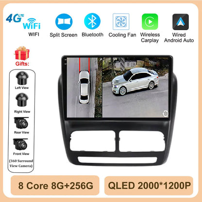 Android 14 Car Radio GPS Navigation For FIAT Doblo Opel Combo Tour 2010 2011 2012 - 2015 2018 Stereo Video Player Carplay Auto