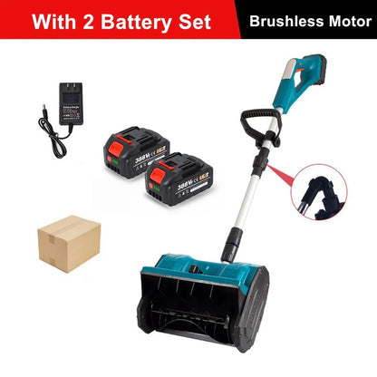 New Winter Brushless Electric Snowplow Lithium Electric Snow Sweeper Cordless Snow Shovel courtyard Street For Makita Battery power tools