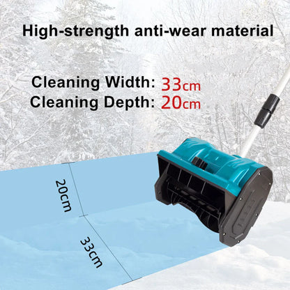 New Winter Brushless Electric Snowplow Lithium Electric Snow Sweeper Cordless Snow Shovel courtyard Street For Makita Battery power tools