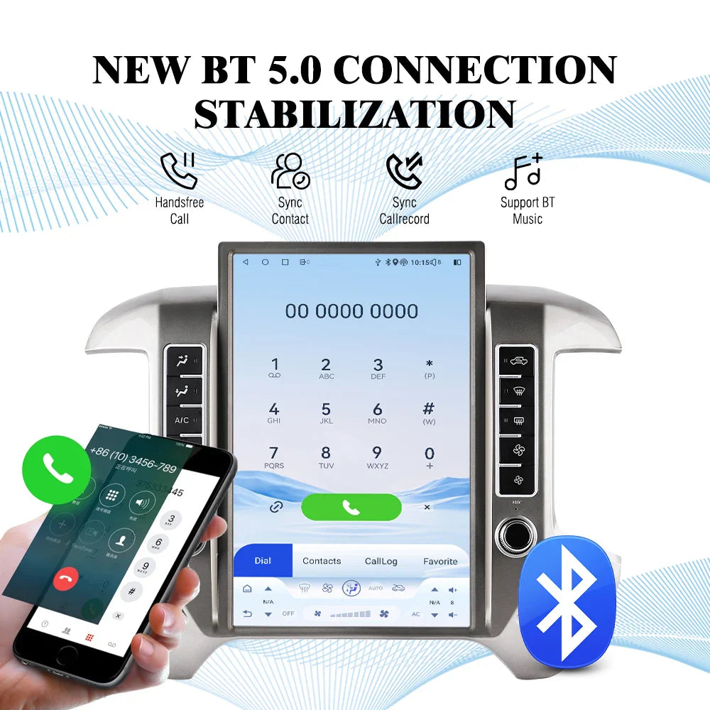14.5 Inch Android 13 Car Radio For Chevrolet Silverado GMC Sierra 2013-2024 GPS Navigation DVD Multimedia Player Carplay+Auto
